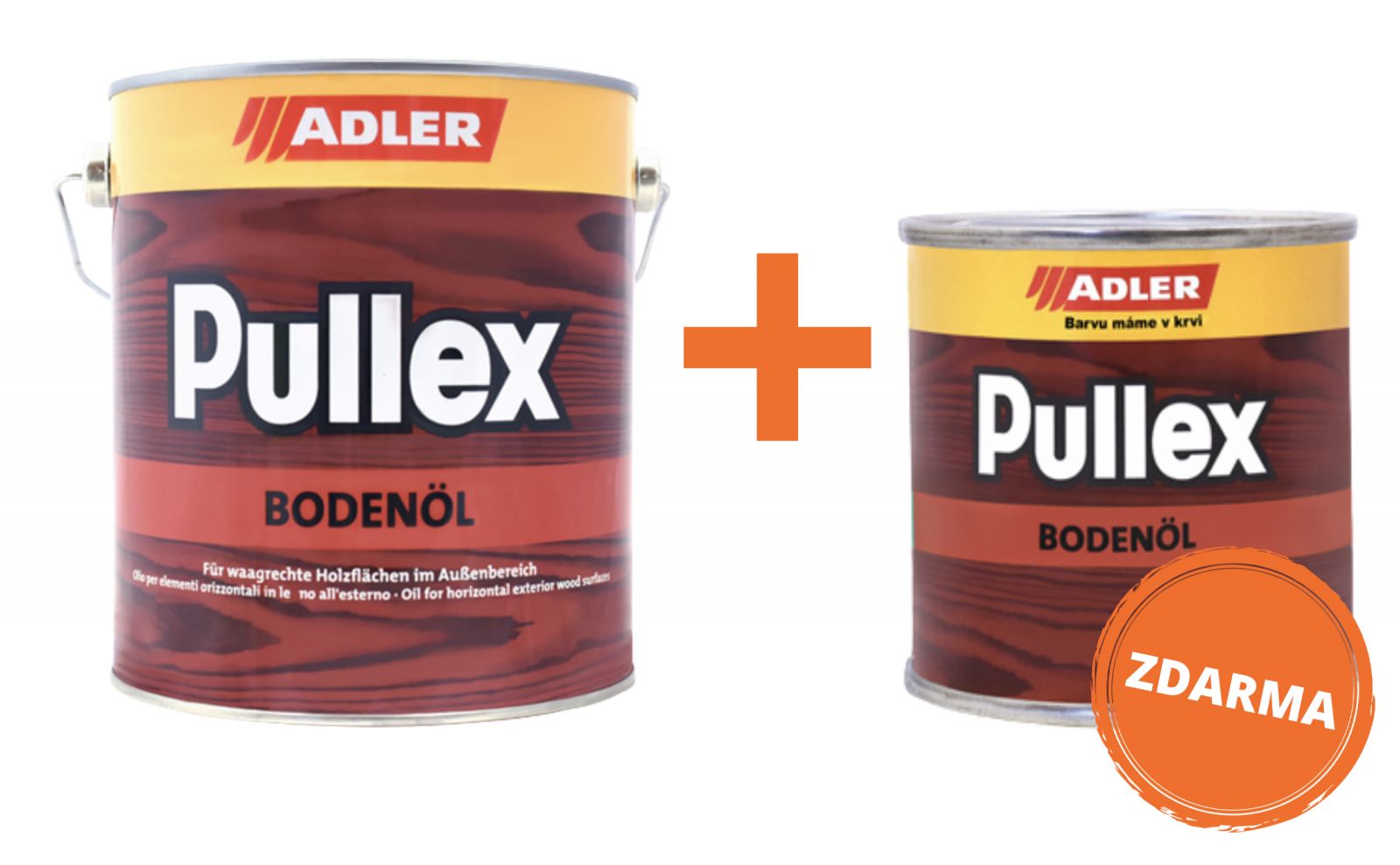 ADLER sada - Pullex Bodenöl - terasový olej 2.5 l + 0.75 l ZDARMA 50528
